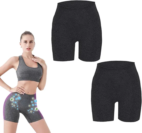 Mixdameny Shapermov - Pantalones cortos moldeadores de iones, tela transpirable y cómoda, pantalones cortos con levantamiento de glúteos para mujer