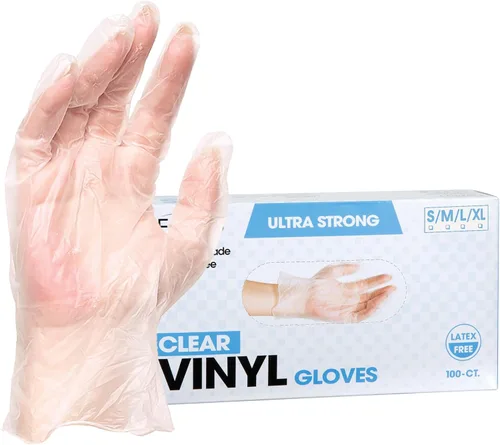 Miniatura 8 de ForPro Disposable Vinyl Gloves, Industrial Grade, Powder & Latex Free, Non-Sterile, Food Safe, 2.75 Mil Palm, 3.9 Mil Fingers Negro