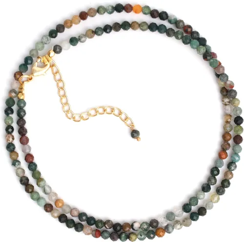 Miniatura 69 de Gempires - Collar de cuentas de piedras naturales hechas a mano, joyería de cristal hipoalergénica de 20 pulgadas, chapado en oro, joyería de moda