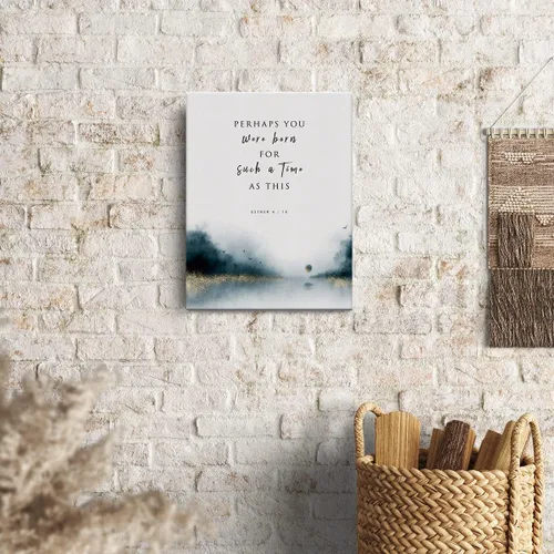 Miniatura 4 de Versículo bíblico Ester 4:14 - Decoración artística para pared, regalos religiosos cristianos para mujeres, lienzo, pintura, pósteres para oficina