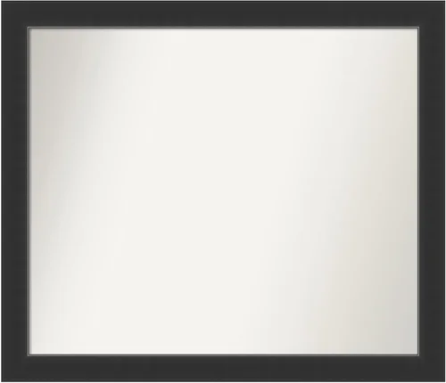 Miniatura 346 de Amanti Art Espejo personalizado, espejo de baño negro Astor, espejo de pared o espejo de tocador de baño sobre el fregadero (25 x 25 pulgadas)