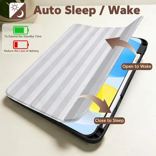 Miniatura 3 de Funda compatible con iPad (A16) de 11ª generación de 11 pulgadas 2025, 10ª generación 2022, funda compatible con iPad de 10.9 pulgadas, soporte