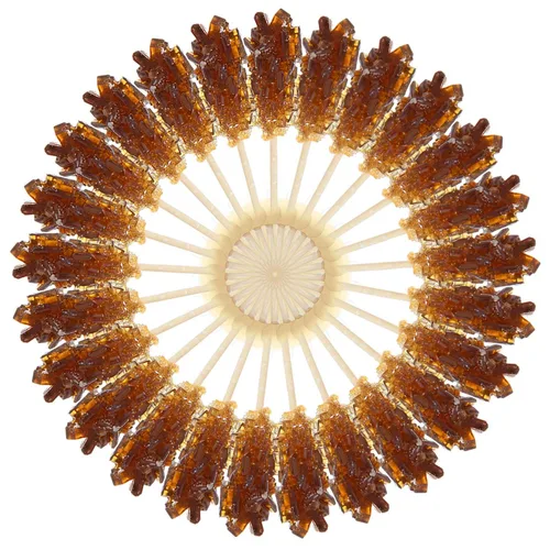 Palitos de azúcar morena envueltos individualmente, perfectos para té de café y bebidas, palitos de barista y cristales de caramelo de roca, 25