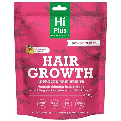 Gomitas para el crecimiento del cabello para hombres y mujeres, vitaminas para el crecimiento del cabello con biotina, colágeno, vitamina C, hierro
