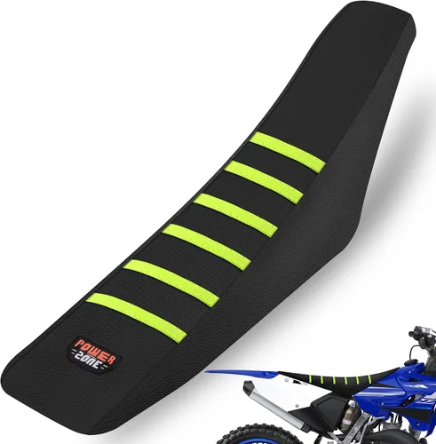 Miniatura 12 de Funda universal para asiento de motocicleta, agarre de goma antideslizante a rayas, costura suave para CRF WR WRF RMZ YZF SXF EXC EXC XC SX CR KLX