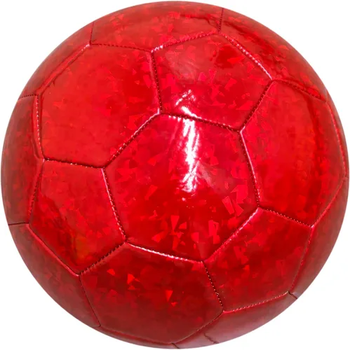 Balón de fútbol de entrenamiento metálico Rojo