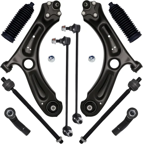 Miniatura 8 de AUQDD 2 piezas de suspensión (para sedán de 4 puertas) brazo de control inferior delantero y conjunto de rótula compatible con Volks-wagen Je-tta