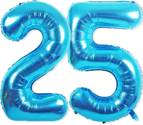 Miniatura 13 de Globos gigantes de papel aluminio azul del número 20 de 40 pulgadas, globos gigantes de helio número 20 para niños y niñas, decoraciones de azul