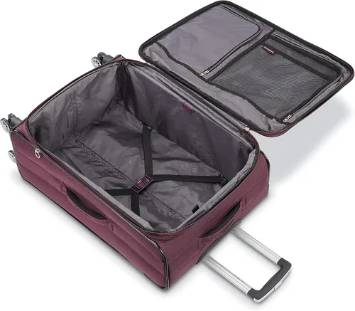 Miniatura 2 de Samsonite Ascella X Softside - Equipaje expansible con ruedas giratorias, Ciruela