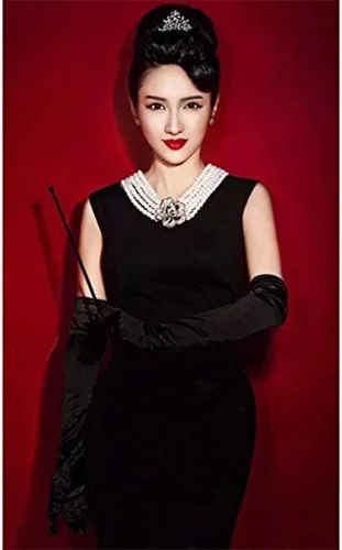 Miniatura 4 de Audrey Style Vintage Extendable Cigarette Holder - Long Extendable Cigarette Holder for Women 1920s Costume Cosplay Plateado