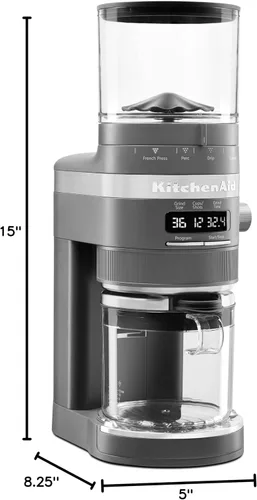 Miniatura 8 de KitchenAid Molinillo de café de rebabas - KCG8433 - Gris carbón mate