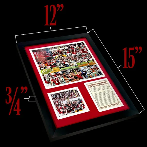 Miniatura 7 de Indiana Hoosiers Campeones Nacionales CFP 2025 Recuerdos coleccionables de fútbol Hoosier Imagen enmarcada y regalo de collage de fotos, arte