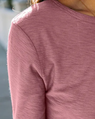 Miniatura 6 de Sherosa Camisetas básicas de manga larga con cuello redondo para mujer
