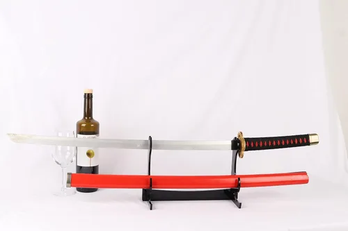 Miniatura 6 de LEILIN Soporte de espada Katana soporte acrílico de dos capas para espada samurái, soporte para katana de escritorio, hoja acrílica de 0.236 in