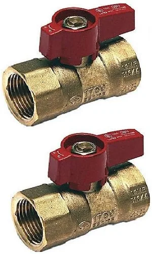 Miniatura 5 de EZ-Fluid 1" FIP X 1" FIP Thread Heavy Duty Brass Gas Shut Off Ball Valve,Quarter Turn Brass Gas Valves for Natural Gas,Propane,Gas Line Fitting