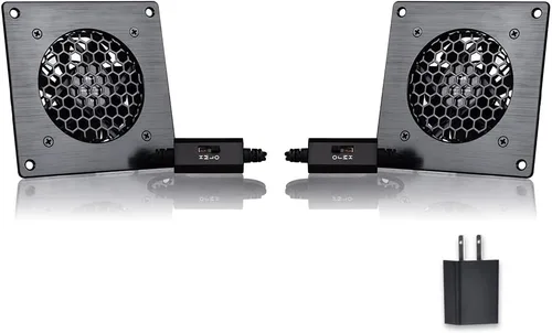 Miniatura 8 de Gabinete USB 80MM Ventilador silencioso Sistema de ventilador de enfriamiento 4" con control de velocidad, para gabinetes AV de cine en casa