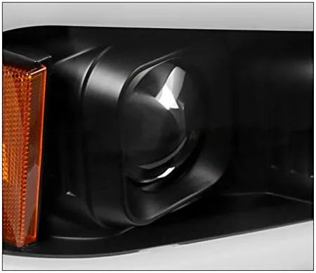 Miniatura 6 de Faros delanteros con proyector de tubo LED, color negro, compatible con Dodge Charger 2006-2010
