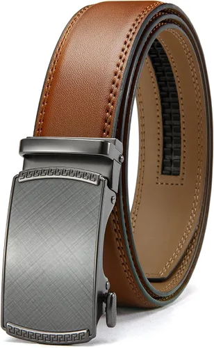Miniatura 29 de CHAOREN Cinturón para hombre de cuero con trinquete - Ajuste personalizable, estilo sin esfuerzo (35 mm)