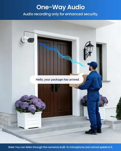 Miniatura 5 de ZOSI Cámara de seguridad HD 1080P, 2MP para interiores y exteriores, cámara de seguridad para el hogar con audio unidireccional