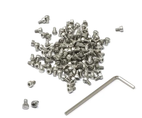 Miniatura 101 de iexcell 25 piezas M4 x 60/65/70/75/3.150 in paso de rosca 0.028 in acero inoxidable 304 cabeza hexagonal Tornillos Tornillos surtido Kit
