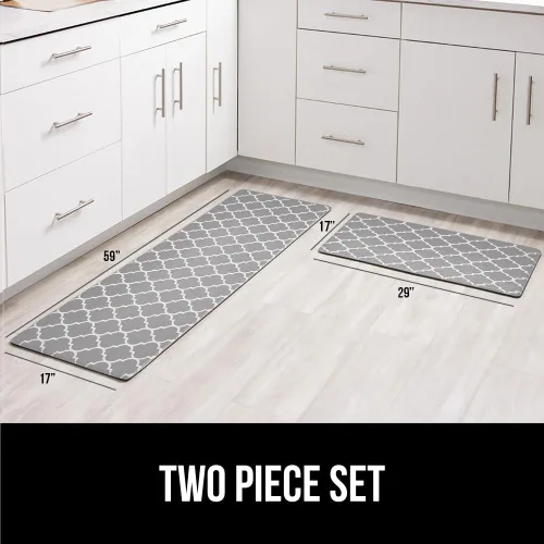Miniatura 6 de GORILLA GRIP Cómodas alfombrillas acolchadas de cocina para piso, tapete ergonómico de 1/2 pulgada de grosor para escritorio de pie, antifatiga