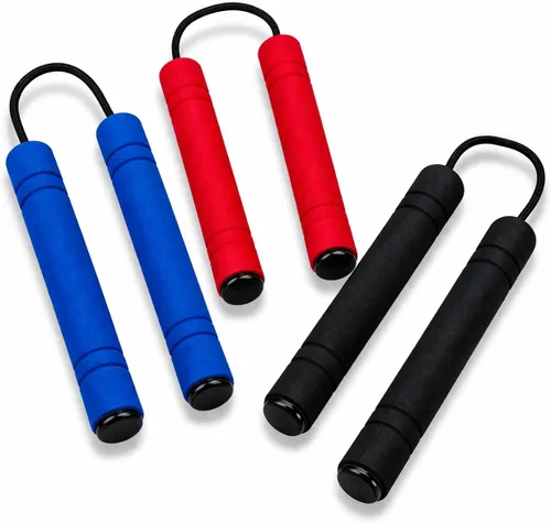 ArtCreativity Nunchucks de juguete de espuma para niños en varios colores (juego de 3) juguetes de entrenamiento con asas suaves, el mejor regalo