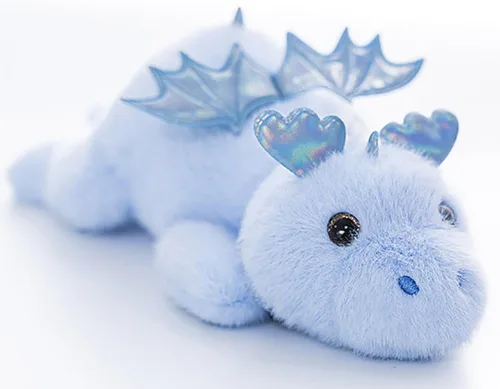 Juguete de peluche de 7.8 pulgadas, regalo de cumpleaños de Navidad para niños (dinosaurio azul)