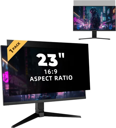 Miniatura 10 de 2 pantallas de privacidad para laptop de 23 pulgadas, protector de pantalla extraíble con filtro de aspecto 16:9 para laptop de 23 pulgadas