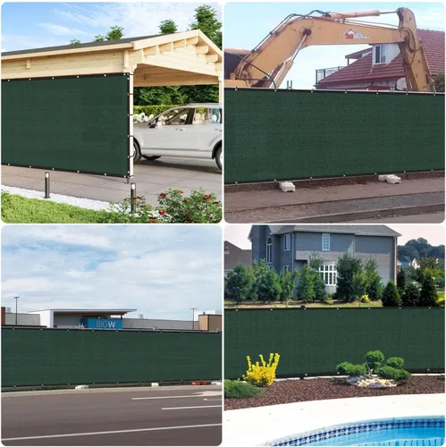Miniatura 2 de E&K Sunrise - Rejilla para valla de privacidad de 8 x 12 pies con ojales, para exteriores, protección contra rayos UV, para patio trasero, jardín