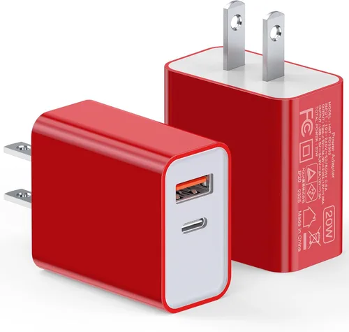 Miniatura 14 de Cargador de pared USB C de 20 W para iPhone 17/16/15/14/13/13 Mini/13 Pro Max/12/12 Pro/12 Pro Max Cube, paquete de 2 unidades de doble puerto