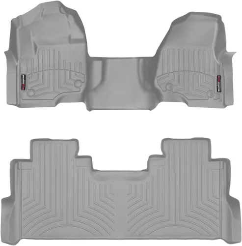 Miniatura 10 de WeatherTech Revestimientos de Piso de Ajuste Personalizado para Ford Super Duty, Super Duty, 1ª Fila (OTH) y 2ª Fila (4410321-4410123), Negro