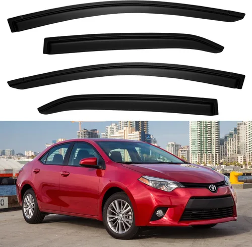 Miniatura 116 de YQAUTEC Viseras de Ventana Protectores de Lluvia para Honda Civic 2022 2023 2024 2025 2026, Deflectores de Viento de Ventilación de Ventana Fuera