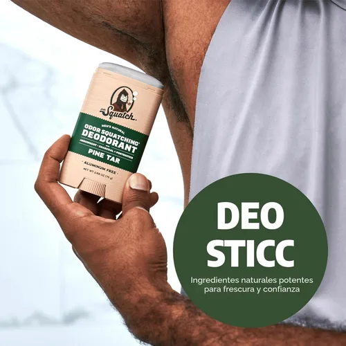 Miniatura 6 de Dr. Squatch Desodorante natural para hombres, sin aluminio, Pine Tar + Birchwood Breeze, 2.65 oz, 2