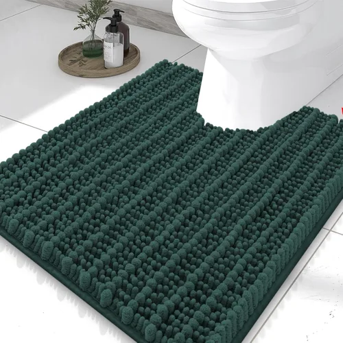Miniatura 350 de Smiry Alfombras de Baño 24x16 pulgadas, Alfombras de Baño de Chenilla Extra Suaves y Absorbentes, Respaldo de Goma Antideslizante, Lavable a Máquina