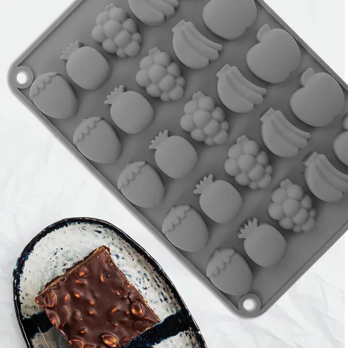 Miniatura 3 de Molde de silicona térmica para dulces de frutas para cocinar bricolaje, gelatina de chocolate, fondant, dulce de azúcar fácil de fabricar, molde