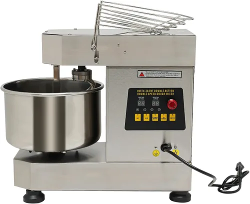 Miniatura 2 de Máquina de amasado de masa comercial 750 W Mezclador de masa en espiral eléctrico de alta resistencia 10.6QT Máquina mezcladora de harina de doble