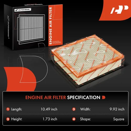 Miniatura 2 de A-Premium Filtro de aire de motor compatible con modelos Ford y Lincoln - F-150 (2009-2023), Expedition (2007-2023), F-250 F-350 F-450 F-550 Super