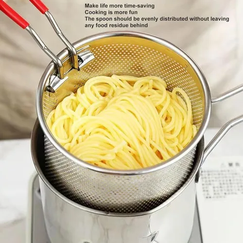 Miniatura 8 de Olla de mano para freír el hogar, olla de acero inoxidable 304, sartén multifuncional para fritos profundos para cocina, papas fritas y pollo