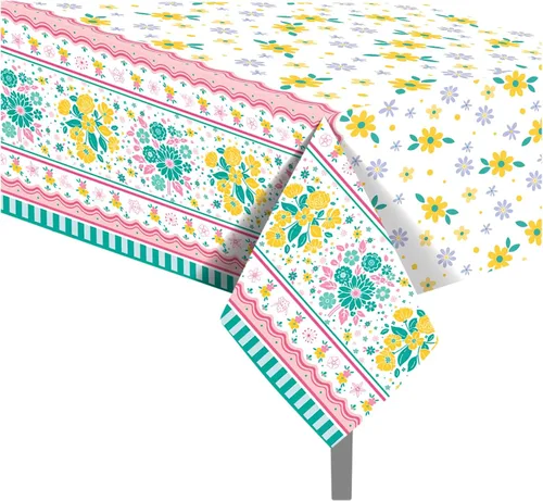 Miniatura 56 de 1 paquete de mantel de plástico con diseño de bandera americana del 4 de julio para fiesta, 54 x 87 pulgadas de largo, mantel rectangular para bufé