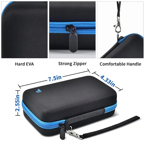 Miniatura 4 de PAIYULE Funda de viaje compatible con Gillette con calefacción, kit de afeitado para hombres, soporte de almacenamiento para recambios de cuchilla