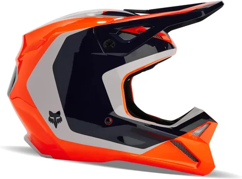 Miniatura 2 de Fox Racing Casco unisex para motocross V1, naranja fluorescente, talla XXL