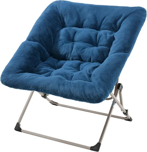 Miniatura 16 de OAKHAM Cómoda silla para adultos, suave piel sintética plegable para dormitorio, sala de estar, dormitorio, silla de lectura flexible