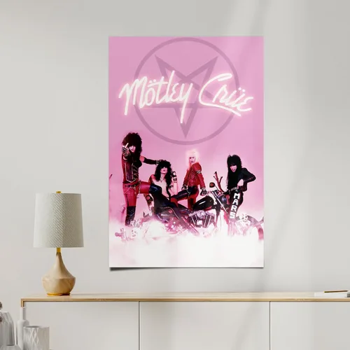 Miniatura 5 de Desert Cactus Motley Crue Póster 11 x 17 Pulgadas para Habitación y Oficina, Decoración Oficial para Fans (11x17 pulgadas, Diseño 2, Papel)