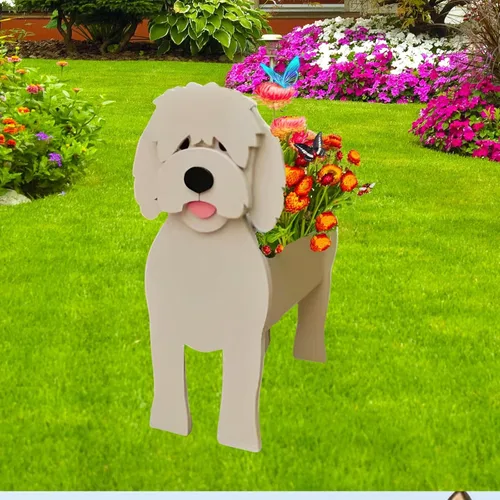 Miniatura 20 de Maceta de Perro English Springer Spaniel, Macetas de Plantas, Bonita Maceta de Jardín para Perros, Macetas de Perro Regalos de Cumpleaños