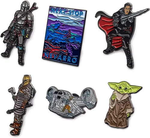 Miniatura 5 de STAR WARS Nevarro - Pin de solapa para hombre, multicolor, Nevarro EE. UU