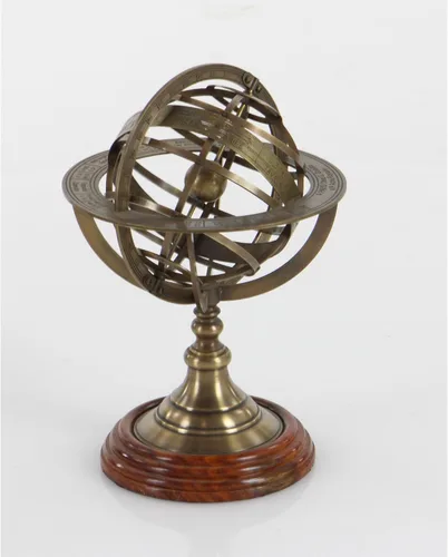 Miniatura 5 de Vinatge - Globo de esfera náutica armilar de latón grabado