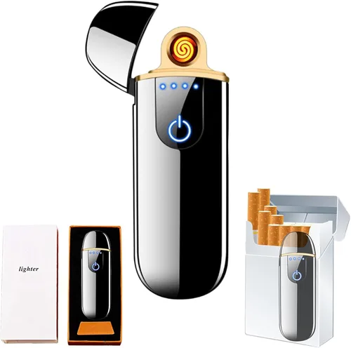 Miniatura 12 de Encendedor eléctrico, encendedor electrónico inteligente, mini encendedor recargable por USB, encendido táctil, resistente al viento, encendedor sin
