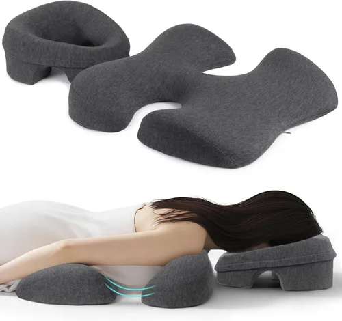 Almohada de masaje boca abajo, almohada boca abajo para dormir, cojín ergonómico para la cabeza y cojín de pecho, cojín de masaje para dormir para
