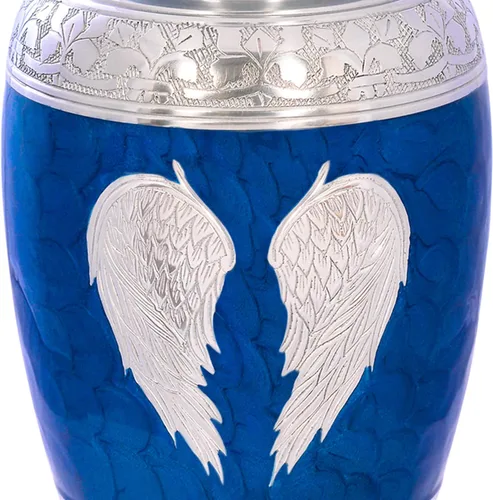 Miniatura 7 de Urna de cremación para cenizas humanas con bolsa de satén, para adultos de hasta 200 libras Urnas funerarias grandes hechas a mano