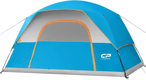 Miniatura 17 de CAMPROS CP Camping Tent 2/4/6 Person, Waterproof Windproof Double Layer Dome Tent, Easy Setup with Large Mesh Windows & Wide Door for Outdoor